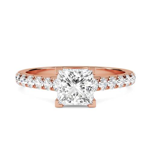 Eclipse - Zircon Ring (Rose Gold Colour - 925 Sterling Silver)